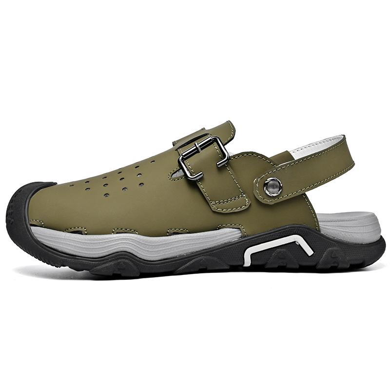 Fashion Summer New Leisure Beach Shoes Holiday Male Wading Aqua Sandals  Male All-match Comfort Sneakers Two Ways To Wear Beach Sandals