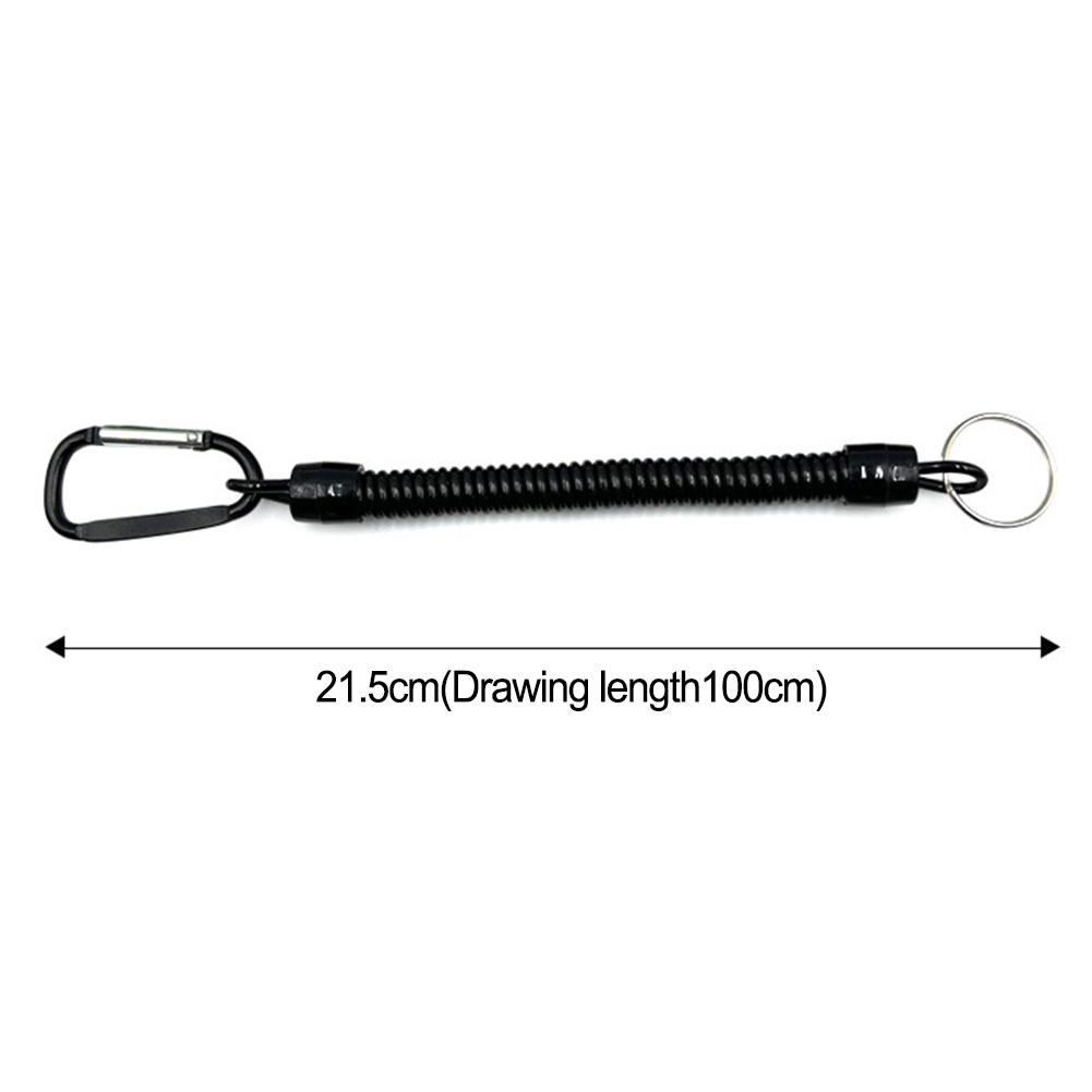 Comfortable and Stretchable Fishing Missed Rope Antilost Spiral Spring Lanyard