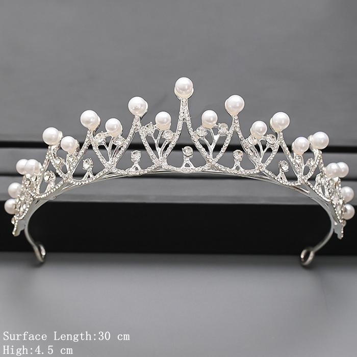 Coroană Culoare Argintie și Tiară Accesorii de Păr Pentru Femei Accesorii Nuntă Coroană Pentru Mireasă Cristal Stras Tiară Diademă