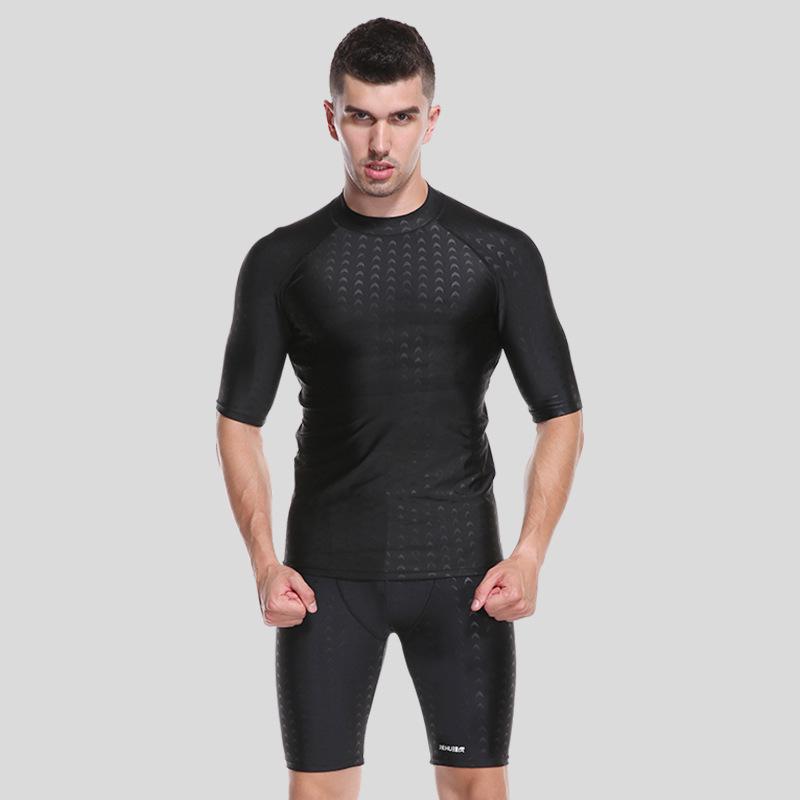 Herren Schnelltrocknende Wasserdichte Badehose - Enganliegende Fünf-Punkt-Bademode