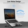 MC Q100 Laptop Cooler 2-fan Laptop Cooling Stand Low Noise Design with 4-    Height Dual USB Ports Wide Compatibility