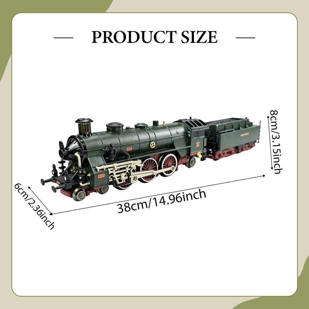 Steam Train Toy,Collection Gift,with Smoke Lights Sounds Retro Train,Locomotive Model for Boys Girls Home Kids Children Birthday