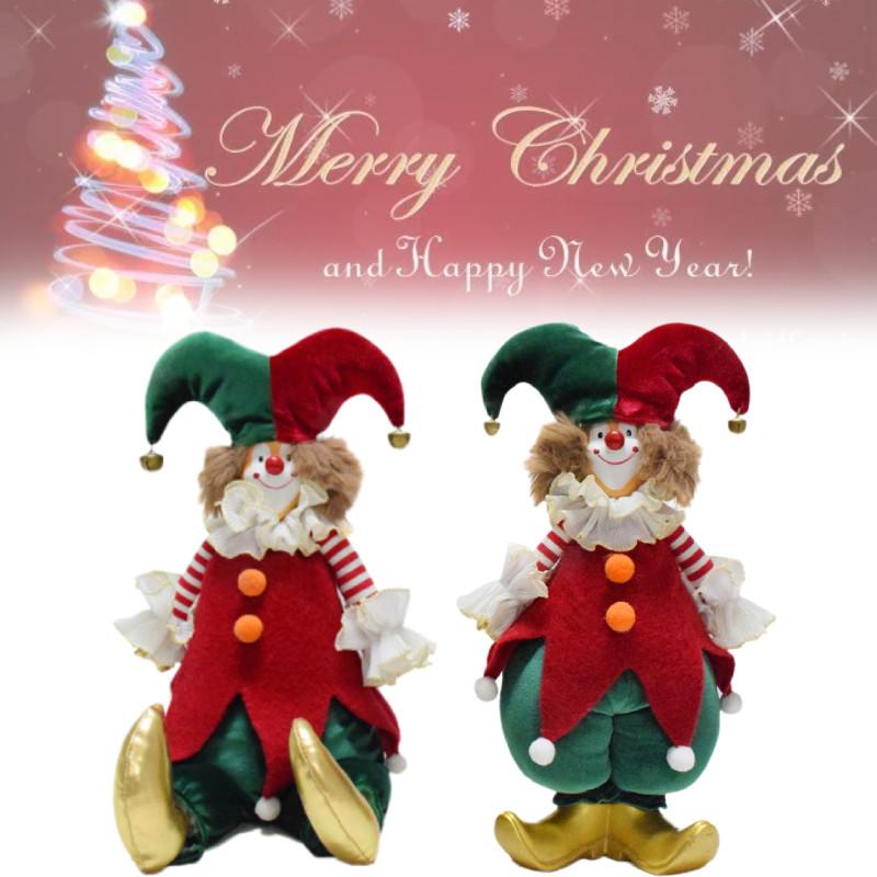 Charming Clown Figurine For Christmas Festivities Beautifully Handmade For Joyful Decor