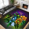Anti‑Slip Crystal Velvet Floor Rug, Plants vs. Zombies Design Carpet for Indoor Living Bedroom Home Decoration