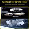 Electric Door Warning Sticker for Business Vans: Compatible with GL8, Odyssey, Elysion, VITO, Toyota Sienna