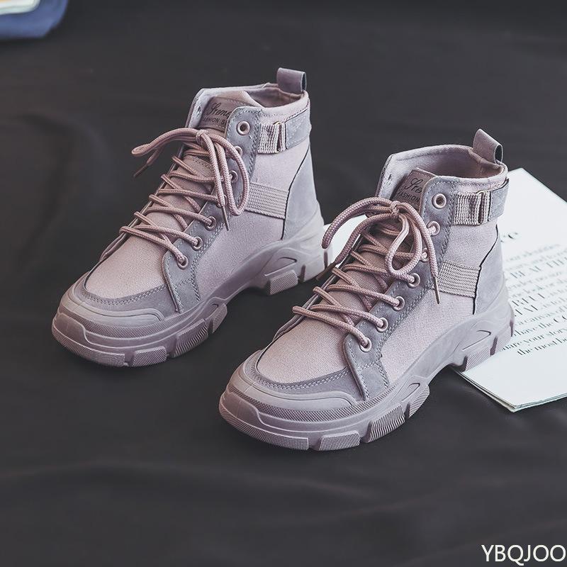 Women's autumn winter new style student versatile high top short boots simple comfortable wear-resistant anti slip women's shoes