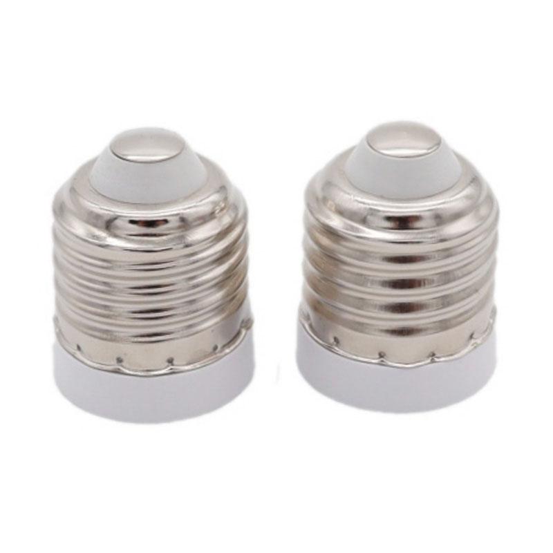 1/2/5 stk E27 til E17 til E27 LED-pære Strømsokkel Lyslampe Baseholder Halogen CFL Lyspære Adapter Konverter