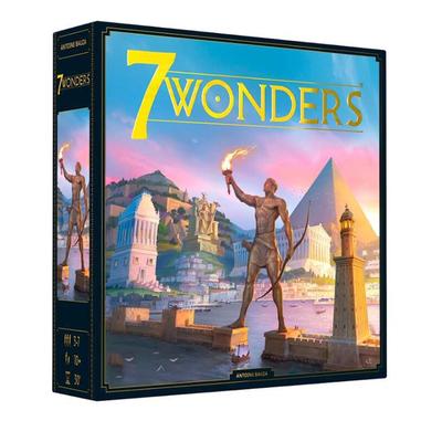 Seven Wonders Brettspiel (Neue Edition) Familien-, Zivilisations- und Strategie-Brettspiel für Erwachsene | 3 bis 7 Spieler