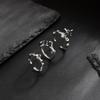 Hip-Hop Niche Liquid Metal Ring for Men, High-End Diamond-Studded Star Ring, Men's Jewelry