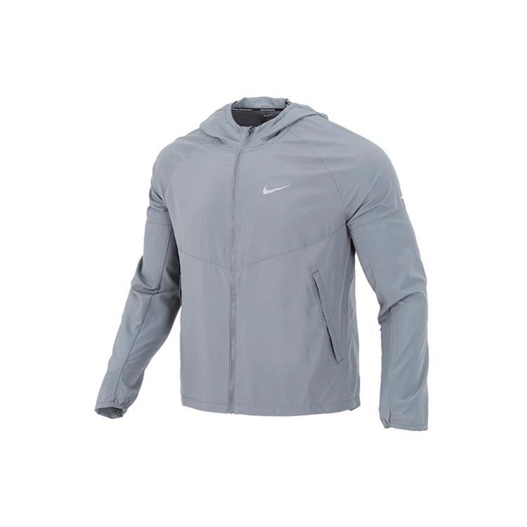 

New Nike MILER Jackets Men Gray DD4747-084 XXL