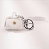 PU Leather Bracelet Coin Purse Keychain: Cute Mini Bag for Earphones & Data Cables