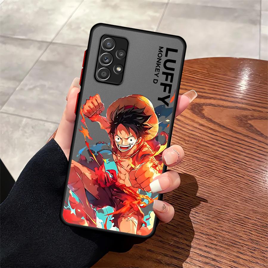 Carcasă Telefon Anime Luffy One Piece pentru Samsung Galaxy A14 A23 A52S A72 A73 A33 A35 A17 A52 A56 A55 A53 A34 A36 A16 A15 A54