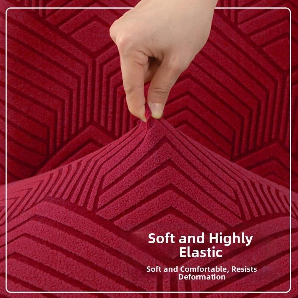 Durable Elastic Stretch Dining Chair Cover Waterproof Solid Color Seat Covers Dustproof Parson Chair Slipcovers Household
