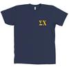 Sigma Chi Bella + Canvas POCKET Marineblau T-Shirt Bruderschafts-T-Shirt NEU