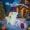 5.91FT Christmas Inflatable Toys Xmas Yard Lawn Home Party Decor Snowman Candy Decoration Ornament Supplies Gift With LED Lit