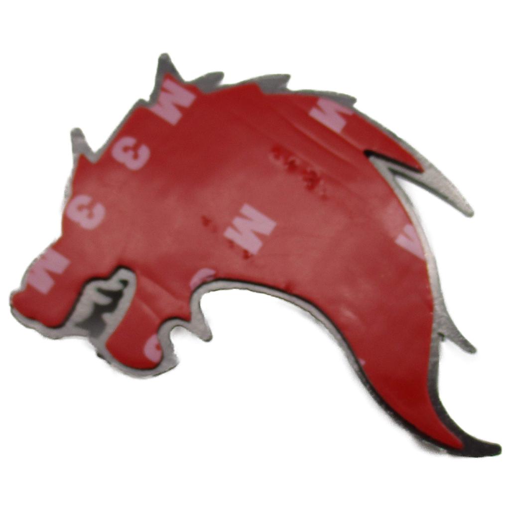 3D 3D Sticker Wolf Wolf Emblem Metal Left Right Easy to Apply Double Sided Tape (Bronze Right Facing)