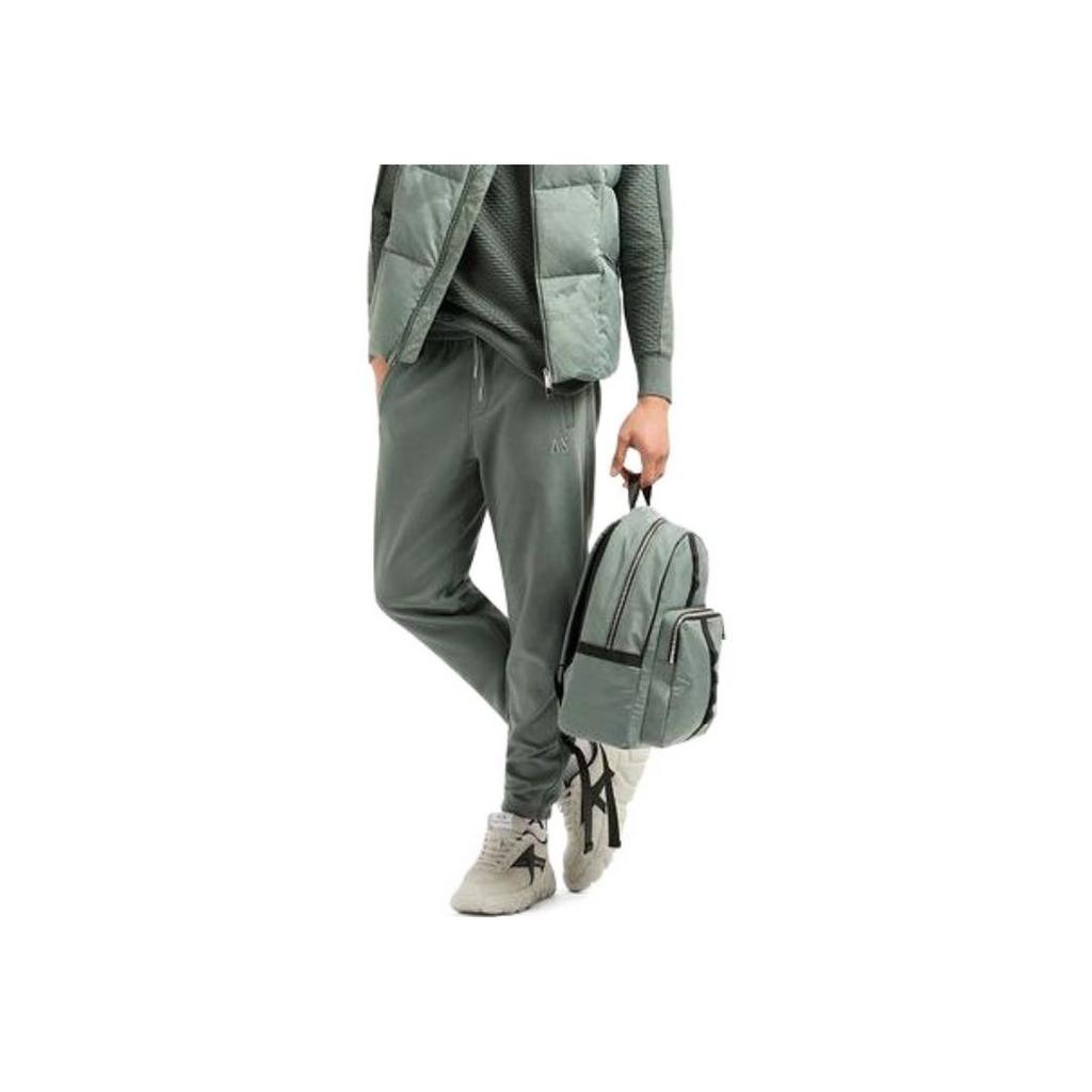Armani Exchange Solid Color Embroidered Letter Casual Knit Sports Pants Men Bottoms Green 3DZPLF-ZJ4XZ-11888
