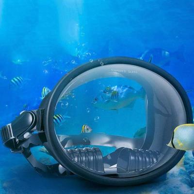 Tauchmaske aus gehärtetem Glas, beschlagfrei, Schnorchelmaske für Männer und Frauen, Taucherbrille für sicheres Schnorcheln, Tauchen, Schwimmen