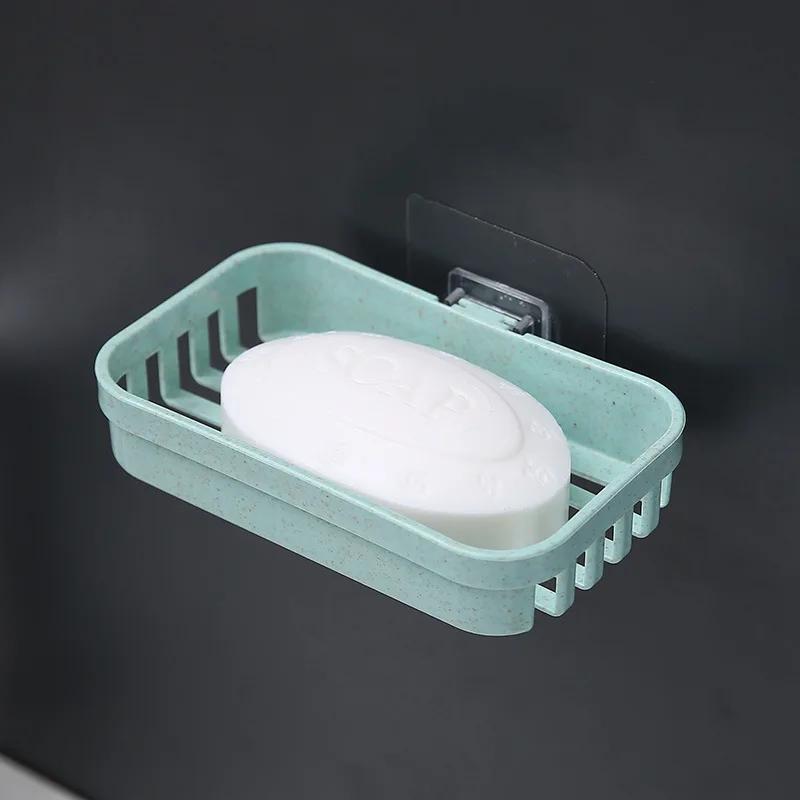 Creative Drain Rack Wall Hanging Multifunctional Soap Box High Quality PP Soap Rack Soap Container Punch-free Athroom Rack