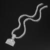 4mm Iced Out Tennis Chain Necklace Hip Hop CZ Rhinestone Cuban Link Chain Unisex Street Fashion Jewelry Gift