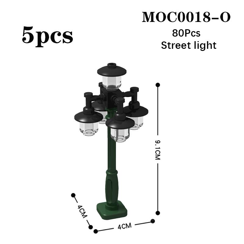 MOC City Serie Hochzeitsbogen Straßenlaterne Schlagzeug Schaukelstuhl Park Straßenansicht Bausteine Spielzeug Für Kinder Kreative Geschenke