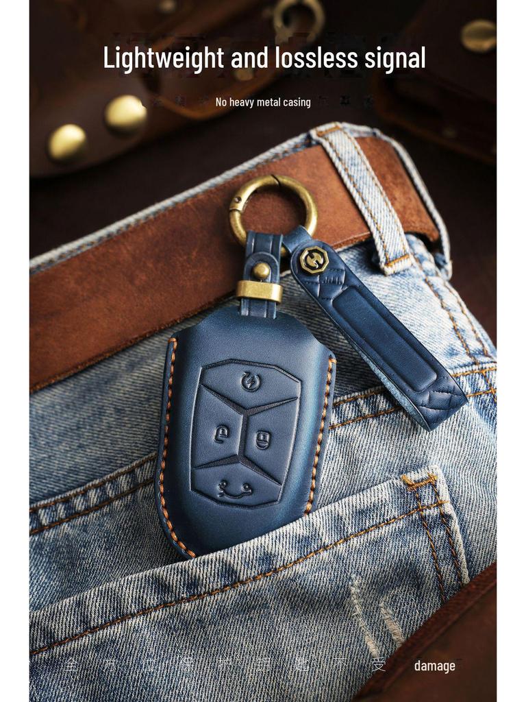 Handmade Genuine Leather Key Cover for Lynk & Co 03 (2022)