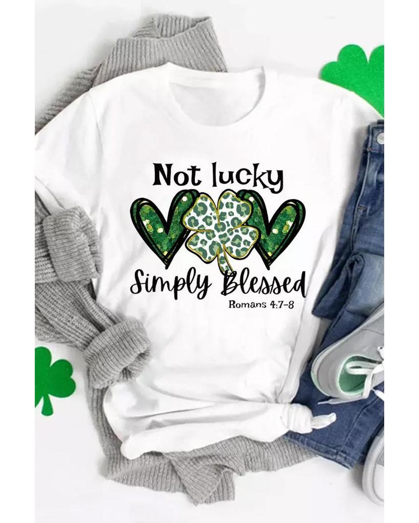 Azura Exchange T-Shirt mit Leoparden-Slogan-Grafik