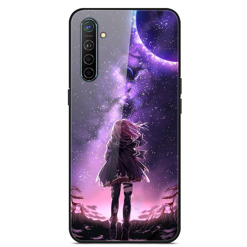 For OPPO Realme XT Tempered Glass Case Soft Bumper Hard Funda For OPPO Realme 6 Pro Realme X2 XT Phone Case Realme6 Back Cover