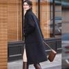 Bailuyu Women's British Style Winter Long Coat with Metal Buckle