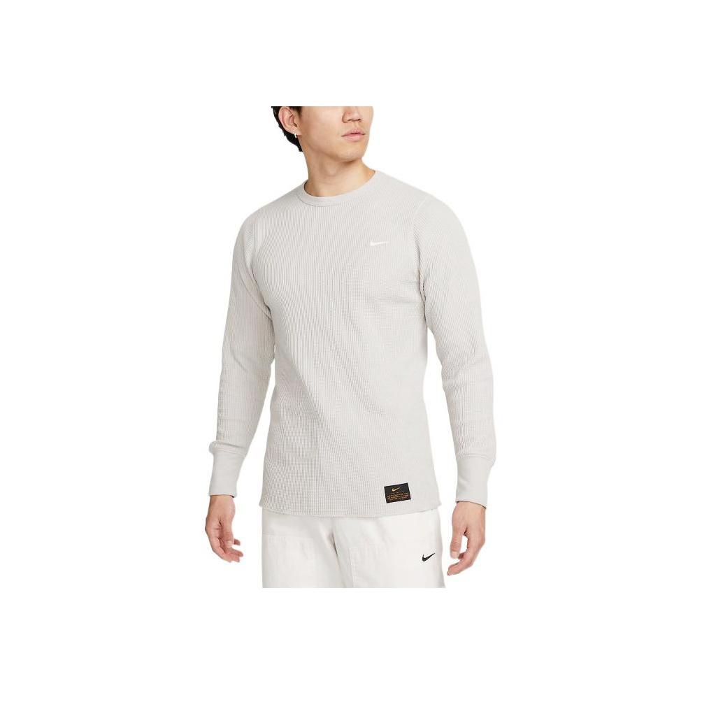 Nike Jednobarevné triko s krátkým rukávem a dlouhým rukávem Pánské topy Lehké železo DX0895-012