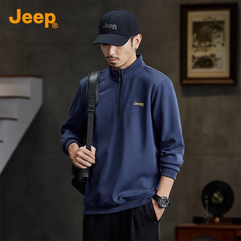 

JEEP Men s Premium Stand-Collar Sweatshirt 3XL