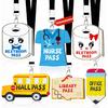 Classroom Hall Passes for Teacher, 6 Pcs Durable Bathroom Pass Lanyards for Students Management, School Supplies for Restroom Library Office and