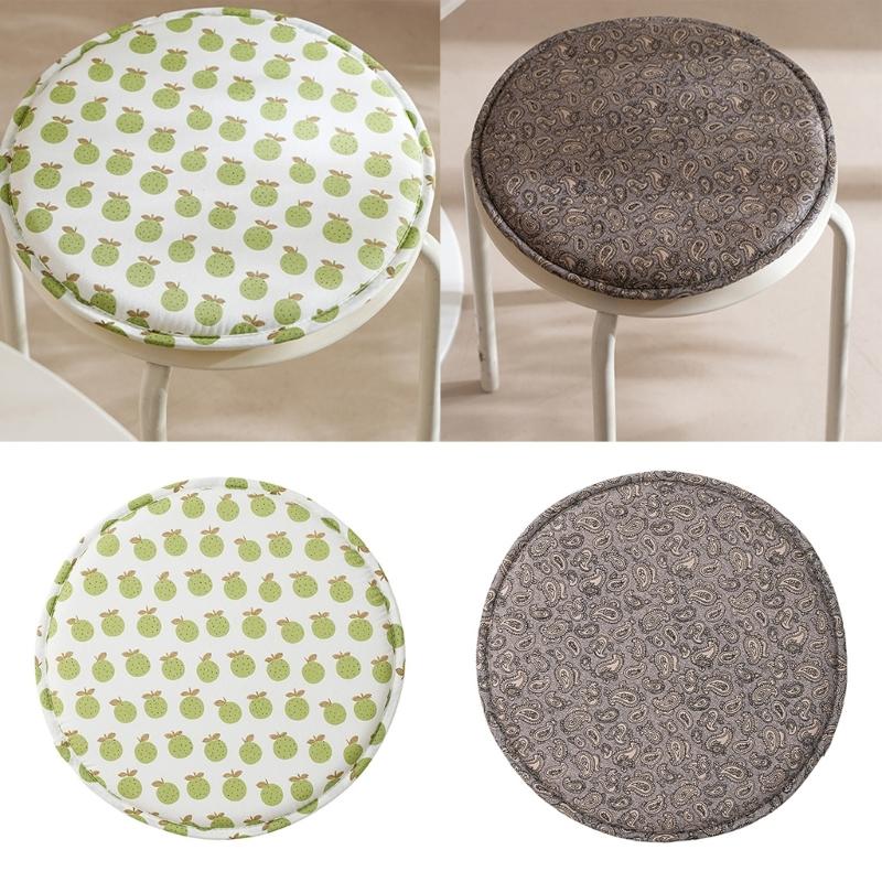 Soft 13Inch Round Seat Cushion Pad for Kitchen Dining Chairs with High Density Foam Filling