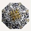 Elegant Floral Mandala  DecorUmbrella, Portable 3-Fold Compact Umbrella,Christmas Gift ES618