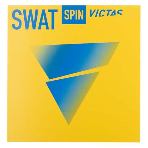 VICTAS Swat Spin Table Tennis Rubber, Spin Tension, Soft Back, Black, MAX 200140
