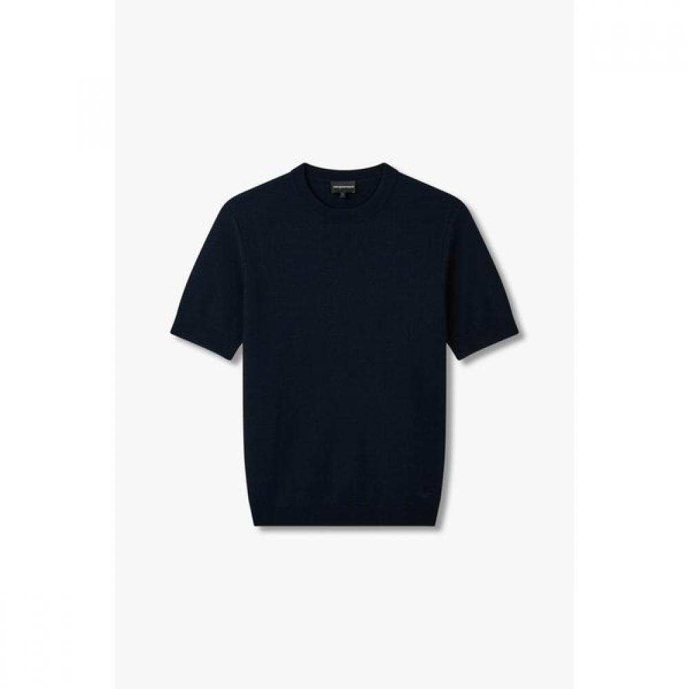 Emporio Armani Men S Short Sleeve Textured Pullover A515128026 S