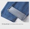 Men's Trendy High-Waist Loose-Fit Straight Jeans - Slim & Tall Sizes for Spring/Summer