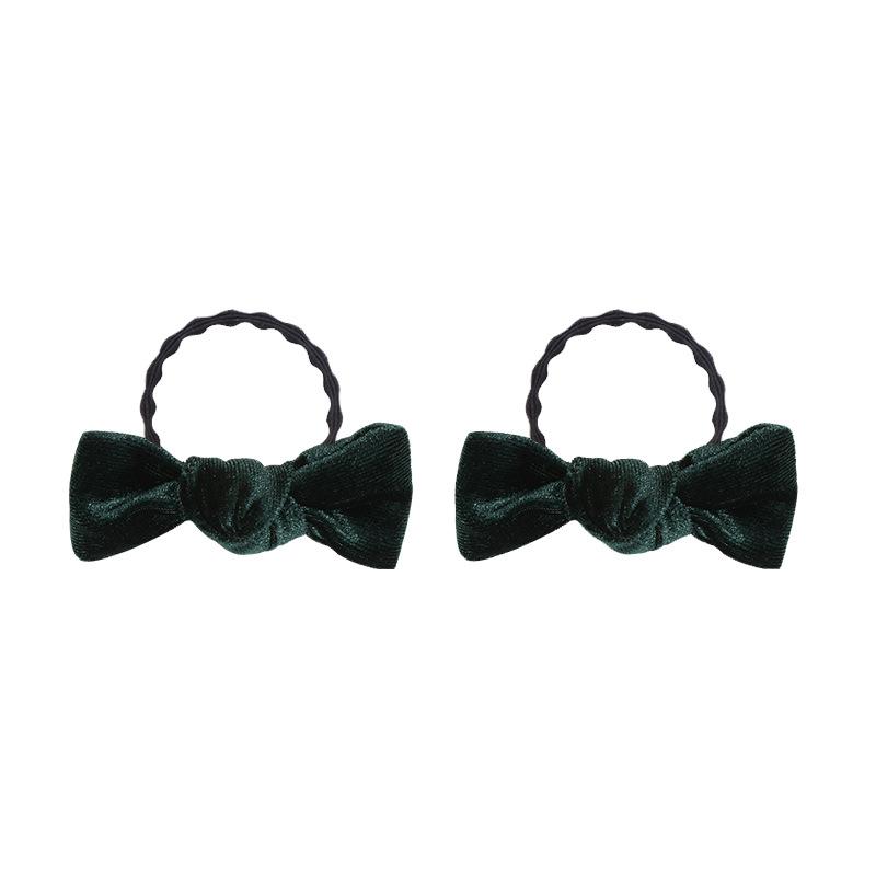 Süßes Baby Einfarbiges Kleines Haarband, Neues Schleifen-Kinder-Gummiband ohne Haarschäden, Samtgeknotetes Haargummi