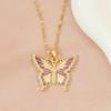 Xiulu Butterfly Necklace Women'S Simple Ol Fresh Natural Symphony Pendant