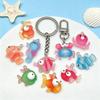 10pcs 3D Sea Creatures Resin Charms, Flatback Ocean Animal Pendants for DIY Jewelry Making