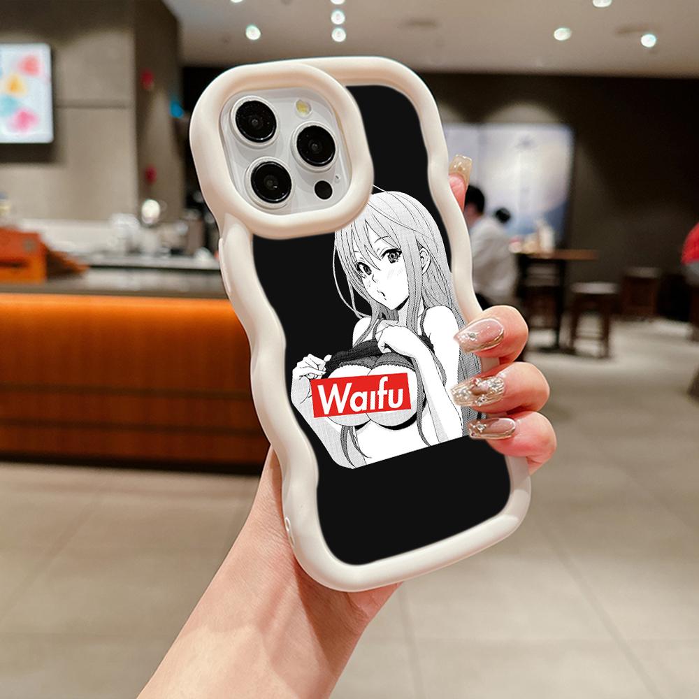 Ae81 Hentai Harajuku Anime Girl art Protective Phone Cases for Samsung S24 Plus S23 Ultra A14 A55 A06 Honor Motorola OnePlus Big Wave TPU Back Cover