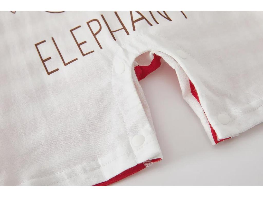 Unisex Newborn Pure Cotton Short-Sleeve Romper - Boneless One-Piece Crawling Outfit for Babies