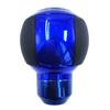 Bashineng Leather Gear Shifter Knob Head 5 Speed Stick Shift Auto Manual Truck Car Accessories Universal (Blue)