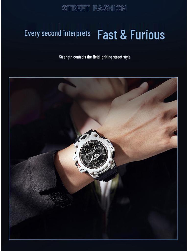 Fashionable Sanda 3153 Men's Multifunctional Sports Watch - Trendy and Creative Design