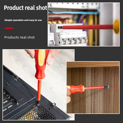 Insulated Electrician Screwdriver Set, High Voltage Flathead and Phillips Tips for Electrical Panel Repair and Maintenance Tools