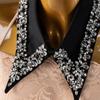 Strass-verzierter bequemer Polyester-Faux-Kragen für Geschäftsveranstaltungen und Abendanlässe