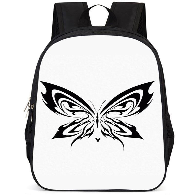 Large Capacity 15 Inch Lightweight Butterfly School Backpack For Kids Oxford Fabric