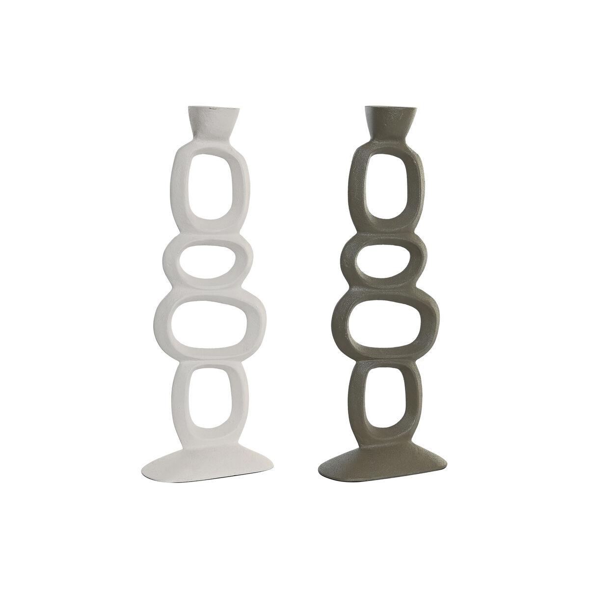 

Баночка для свечи DKD Home Decor 14,5 x 7 x 37 см Алюминий Белый Зеленый (2 единицы)