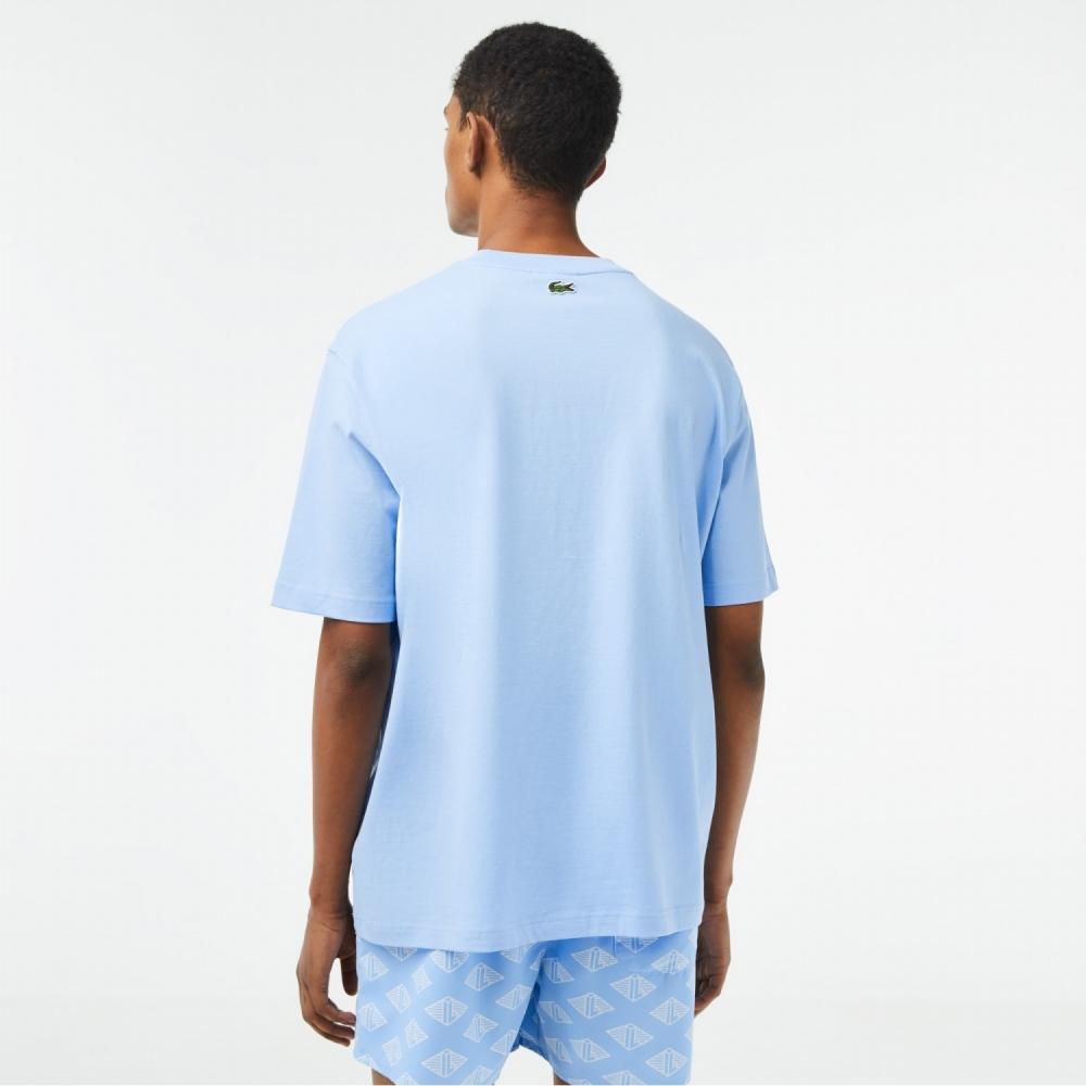 LACOSTE Men s 80S Big Croc Print T Shirt TH5511 53G HBP