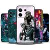 Neon Motorcycle Biker Phone Case For Redmi Note 12 13 Pro Plus 9 10 11 Pro 9S 10S 11S 12S Redmi 10C 12C 13C Cover